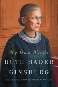 book holiday gift guide 2016 my own words ruth bader ginsburg autobiography biography notorious RBG